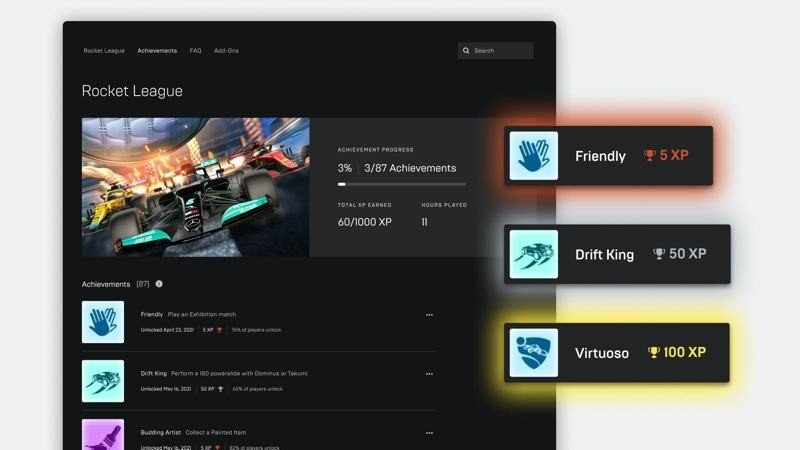 Epic Games Store Achievements