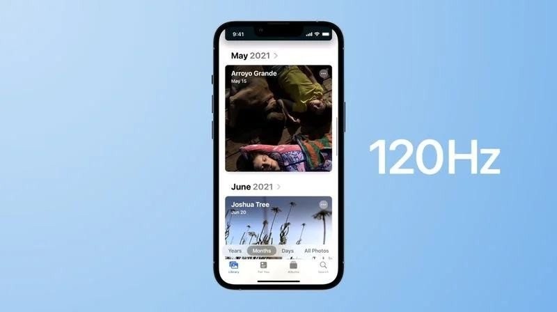 iOS 15.4 120Hz