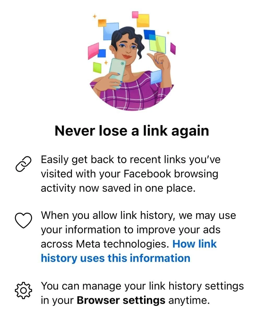 Link History Η νέα λειτουργία του Facebook και πως να την απενεργοποιήσεις