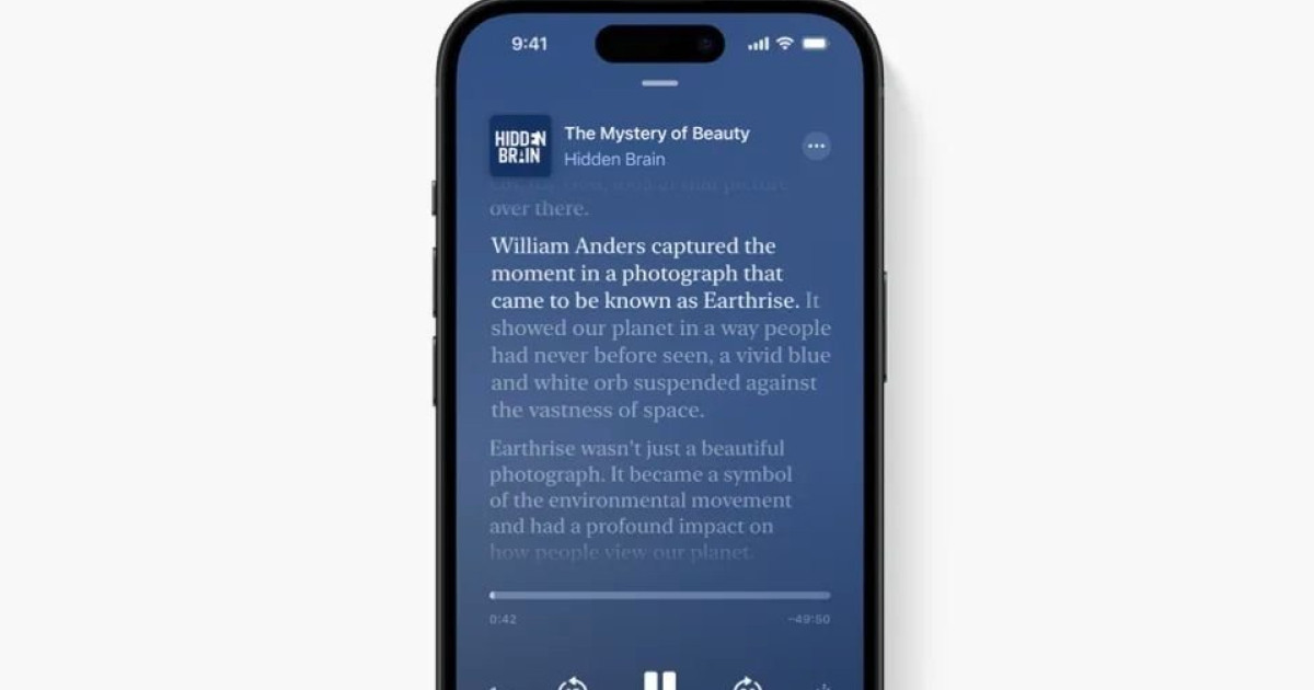自動文字起こしのおかげで、Apple Podcast の視聴がさらに簡単になりました