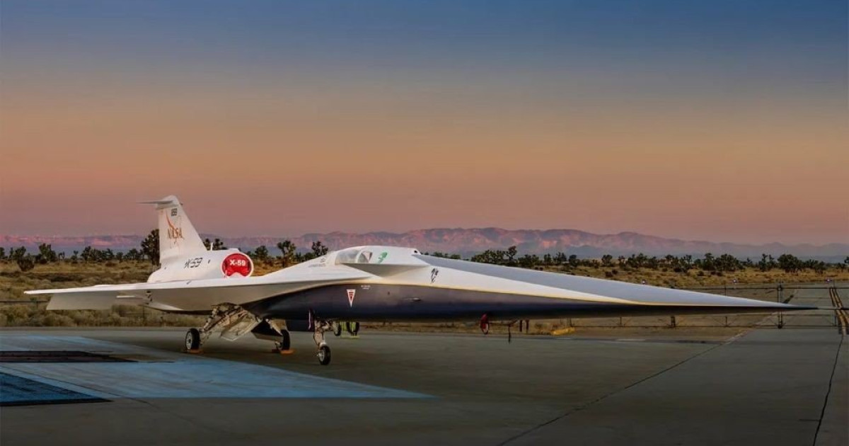 NASA、超音速実験機X-59を公開