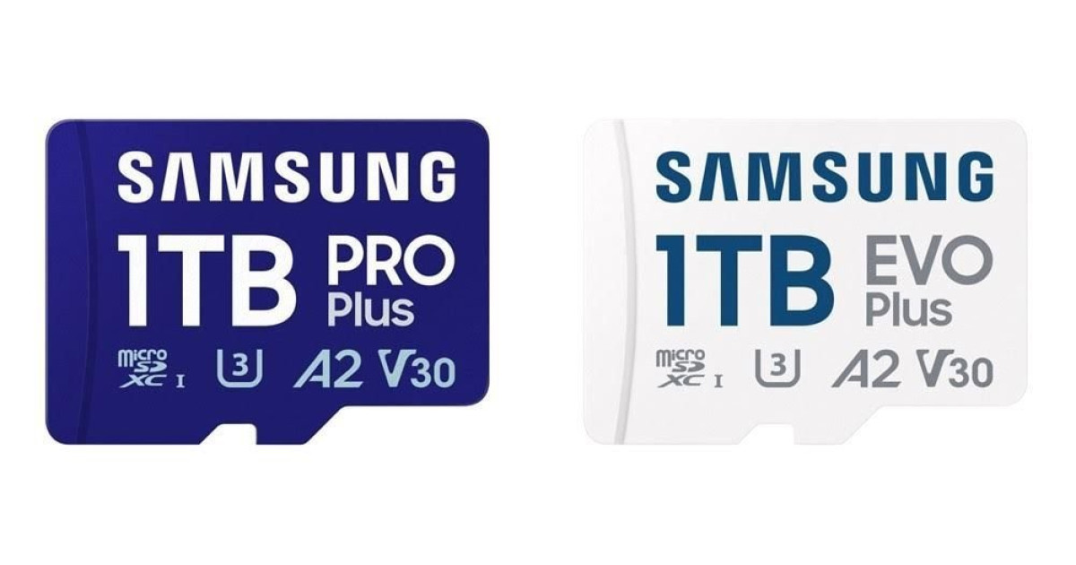 パフォーマンスが向上し、容量が大きくなった Samsung 製の新しい 1TB microSD カード