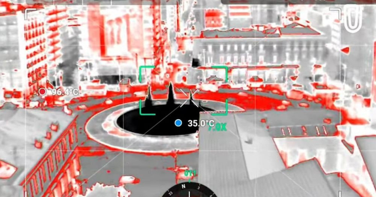 サーマルカメラが示すアテネのコンクリートの異常な温度 [Video]