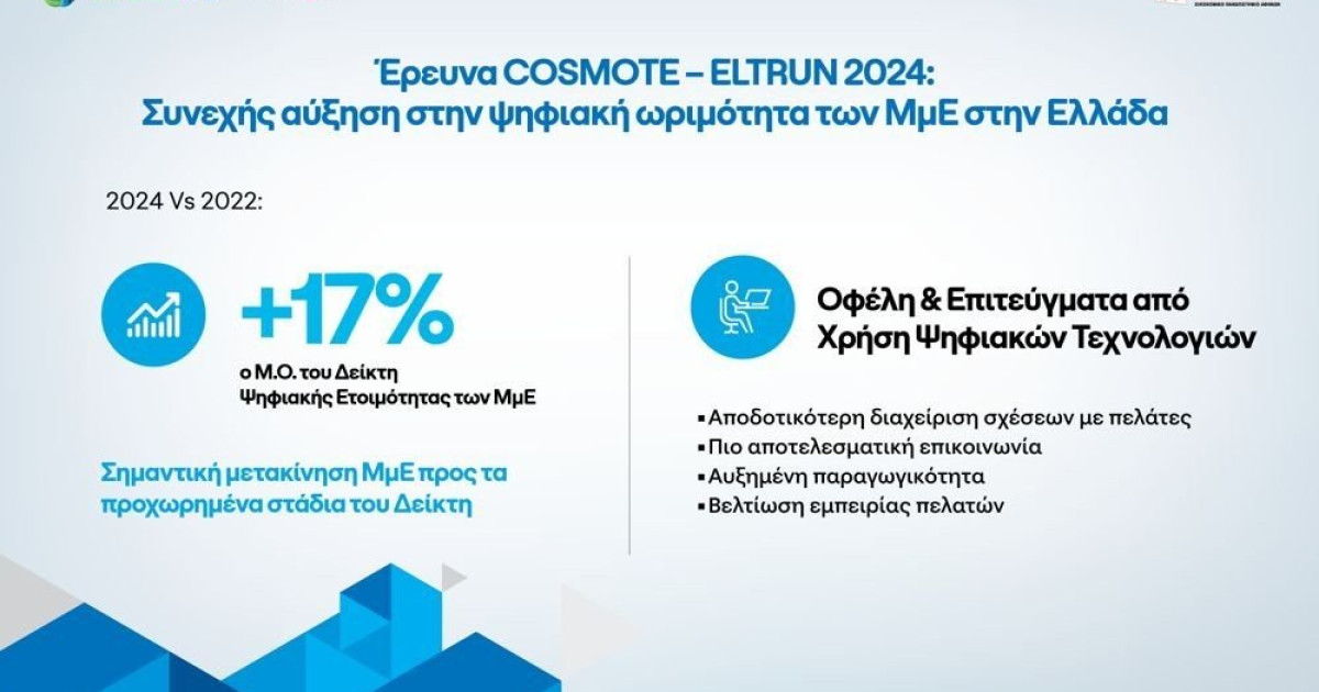 中小企業、デジタル成熟度、および 2024 年の ELTRUN-COSMOTE 調査の証拠