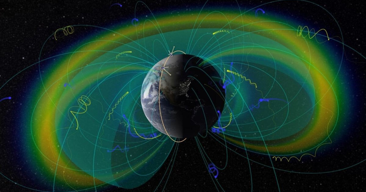 地球と宇宙の間の宇宙ピンボールのボール