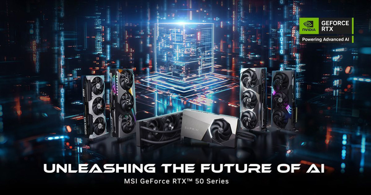 これらは MSI の新しい RTX 50 シリーズ グラフィックス カードです [CES 2025]