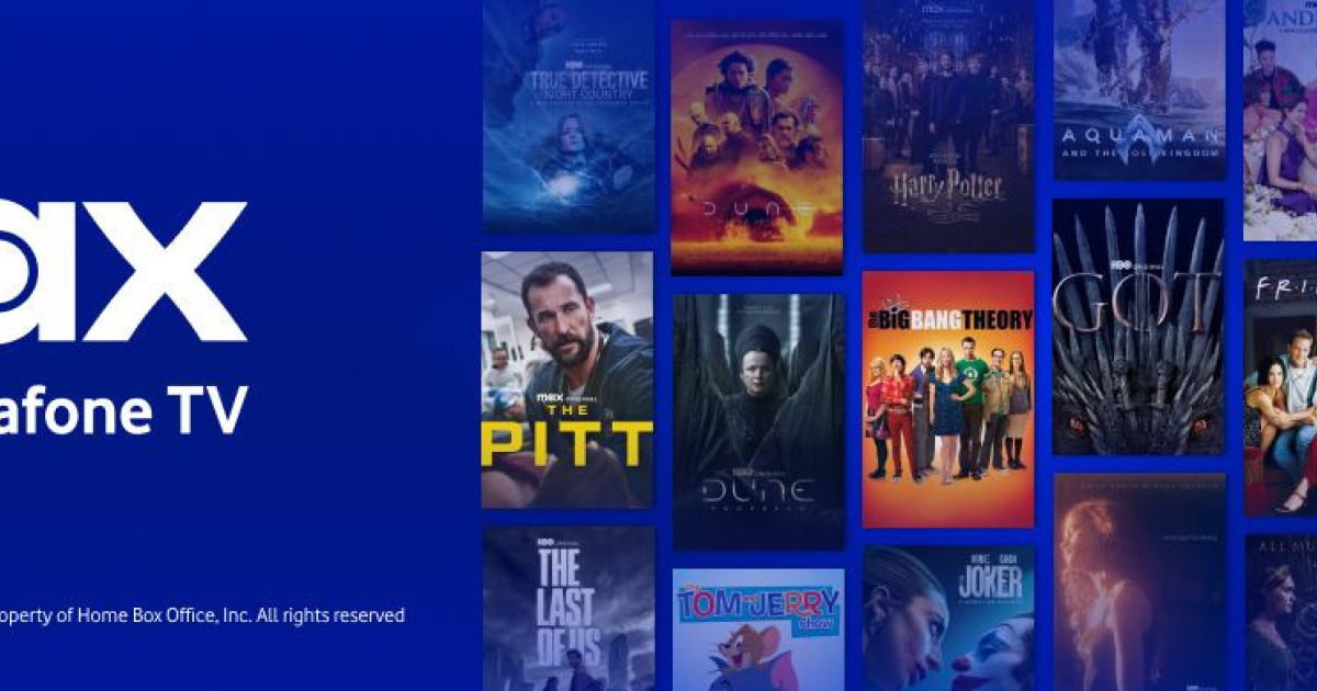 HBO Max Serviceは、Vodafone TVのみに提供されます！