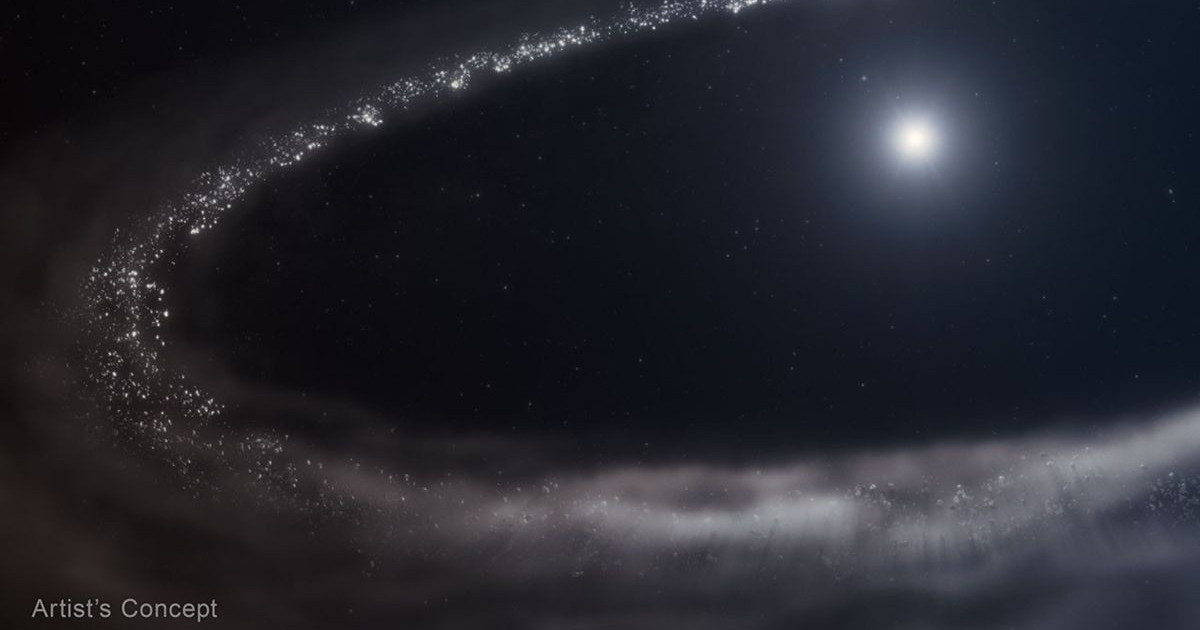 ジェームズ・ウェッブは、私たち自身と同様の太陽系で氷の形で水を見つけました