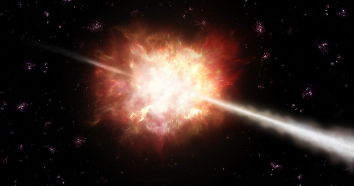 ガンマ光線の爆発の秘密に光を当てる世俗的な現象を観察しました