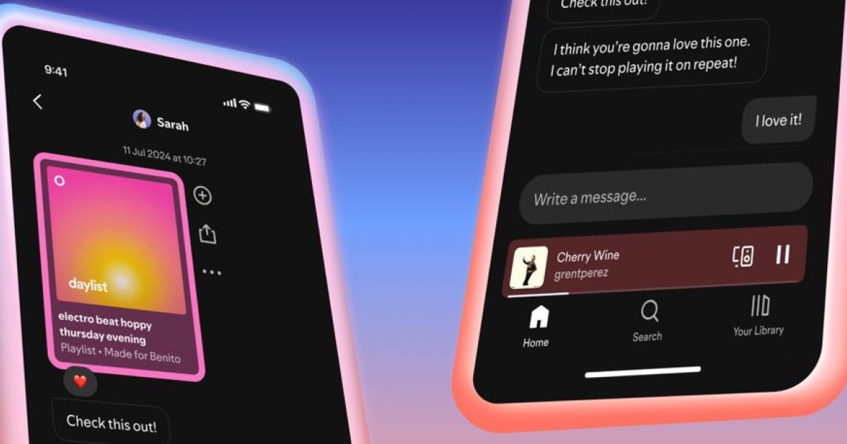 Spotifyはメッセージング機能を追加し、より「ソーシャル」になることを目指しています