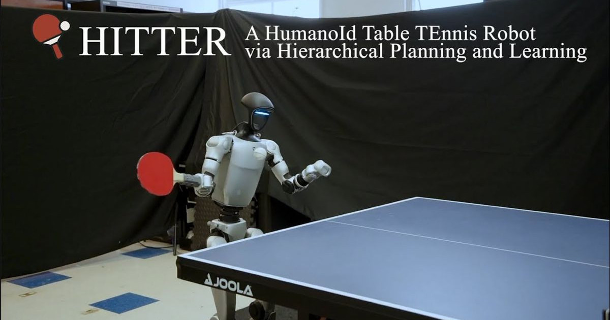 pingpingPongのルールを変更するヒューマノイドロボット