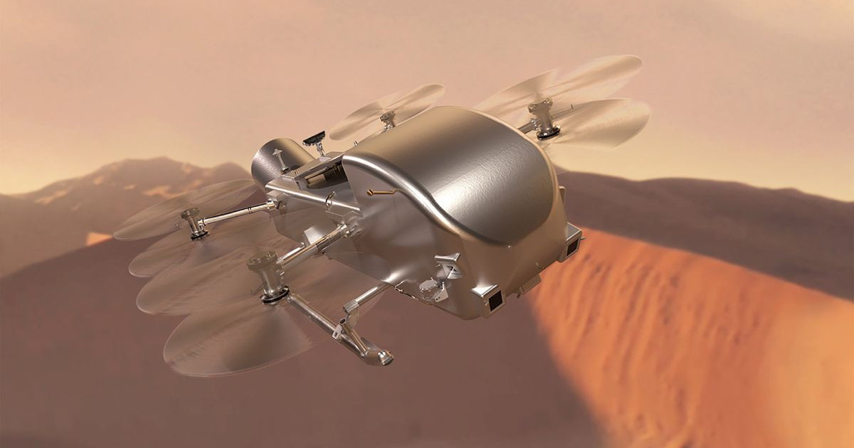 NASAはタイタンの生命の痕跡を探索するオクトコプターを準備中