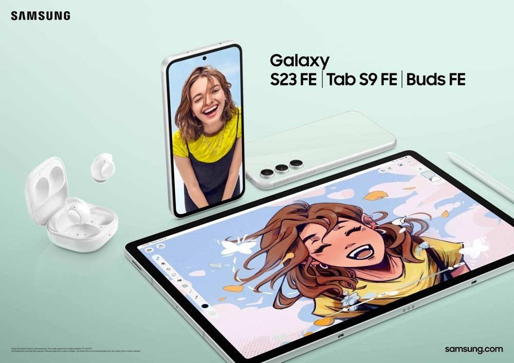 Διαθέσιμα τα νέα Samsung Galaxy S23 FE, Tab S9 FE και Buds FE