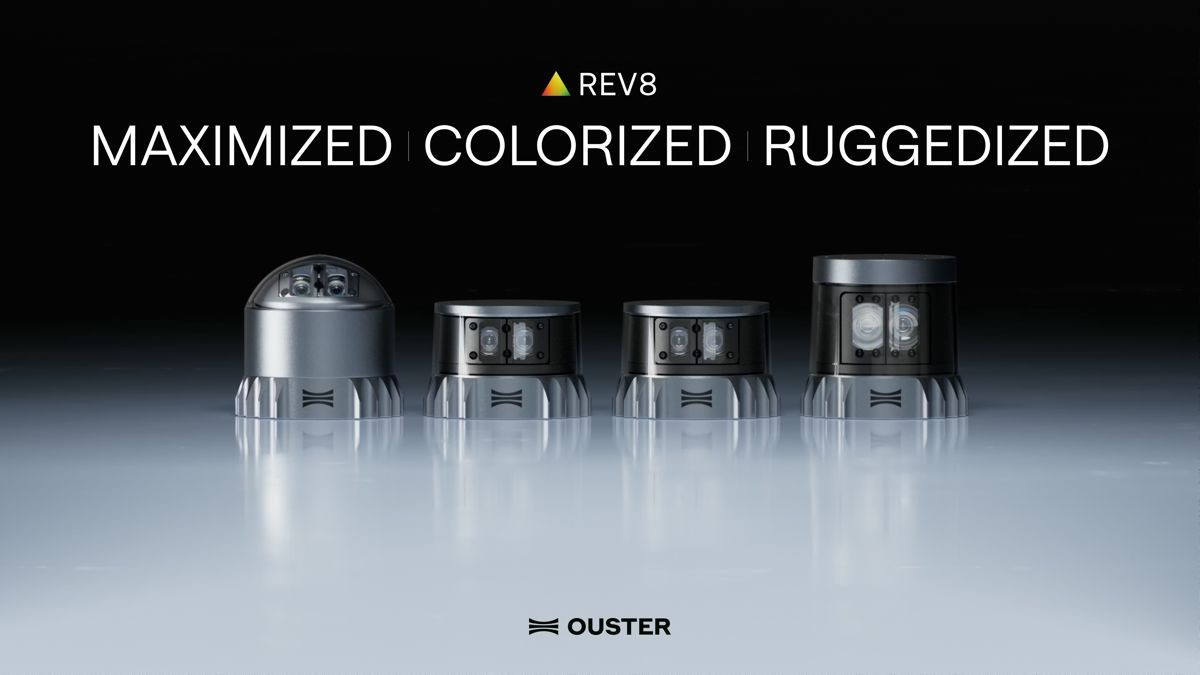Ouster Rev8: Ο πρώτος LiDAR αισθητήρας για 3D χαρτογράφηση με φυσικά χρώματα!