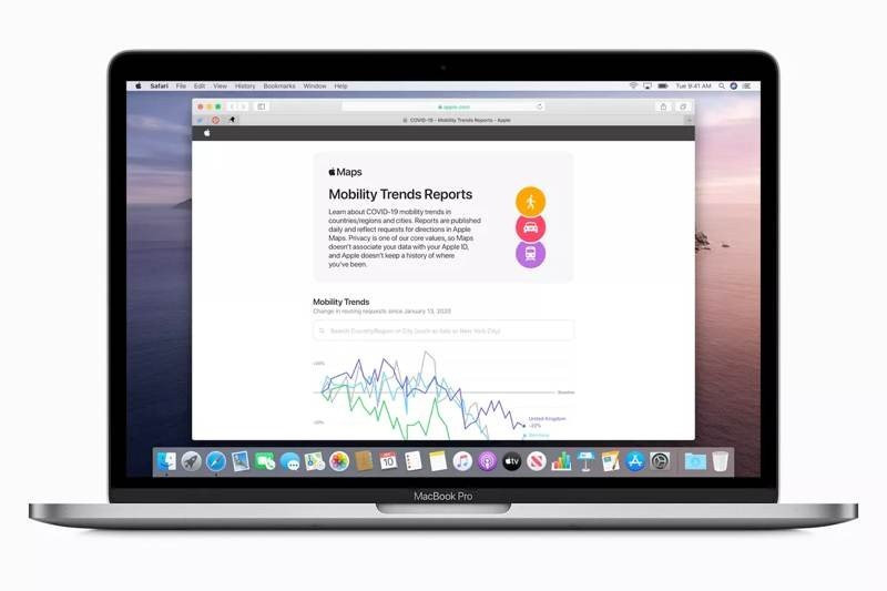 Νέο online εργαλείο της Apple δείχνει τη δραματική μείωση στις μετακινήσεις λόγω κορωνοϊού