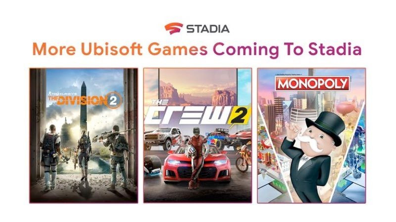 The Division 2, The Crew 2 και Monopoly έρχονται στο Stadia 1