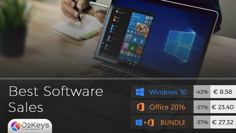 Windows 10 με μόλις €8.58 και Office 2016 με €23.40