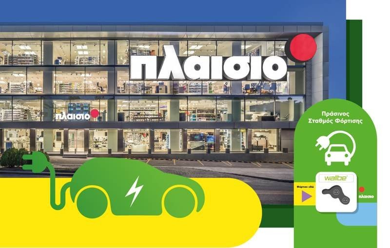 ΠΛΑΙΣΙΟ: Εγκαινιάζει σταθμούς φόρτισης ηλεκτρικών αυτοκινήτων στα καταστήματά της