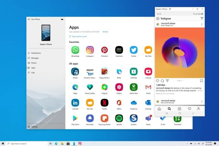 Your Phone: Τώρα τρέχει εφαρμογές από Samsung Galaxy smartphones σε Windows PC