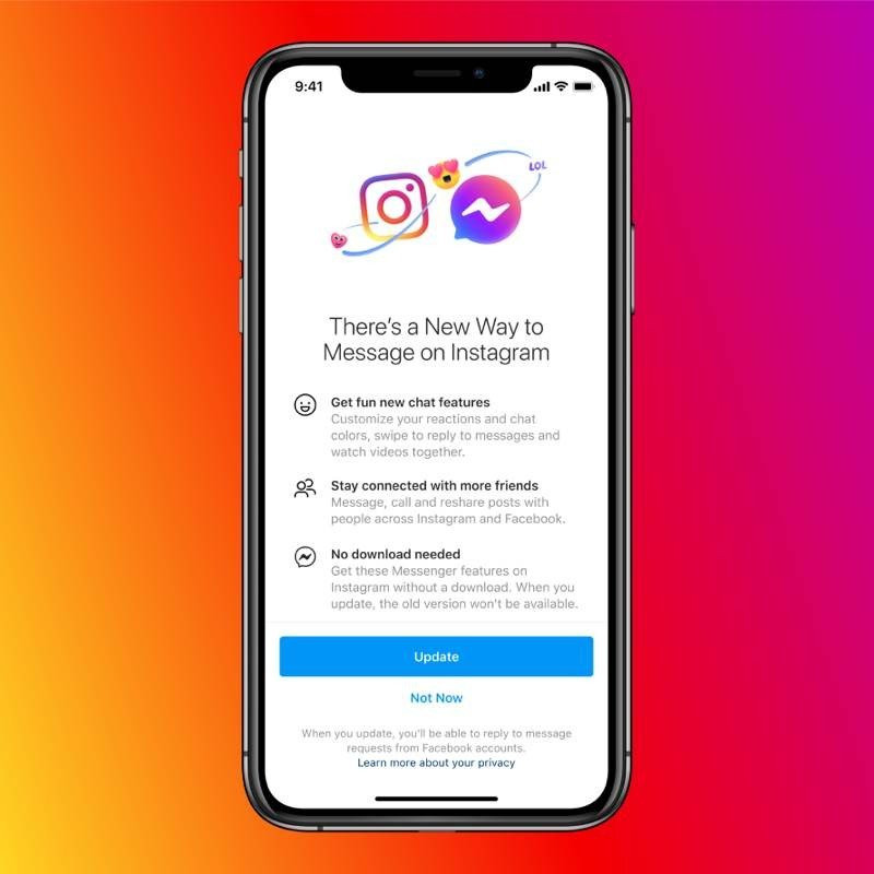 Επίσημο: Από σήμερα ξεκινά η ενοποίηση Messenger και Instagram 1