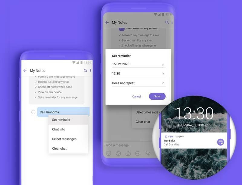 Viber: Νέο εργαλείο που επιτρέπει στους χρήστες να βάζουν υπενθυμίσεις στις «Σημειώσεις Μου» 1