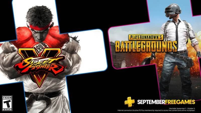 PUBG και Street Fighter V δωρεάν το Σεπτέμβριο στο PS Plus!