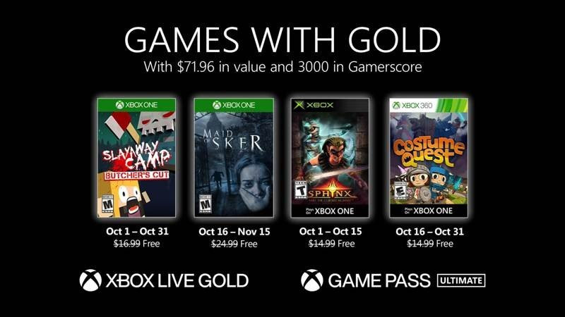 Αυτά είναι τα δωρεάν games που έρχονται σε Xbox Live Gold και Xbox Game Pass τον Οκτώβριο 1