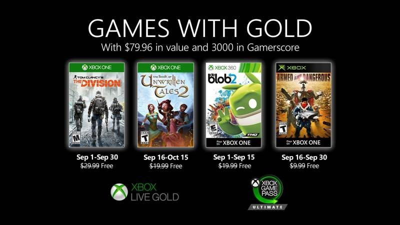 Xbox: The Division και The Book of Unwritten Tales 2 στα δωρεάν games του Σεπτεμβρίου