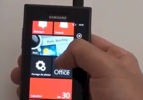 Samsung GT-i8700 Omnia 7 σε hands-on video Samsung GT-i8700 Omnia 7 σε hands-on video