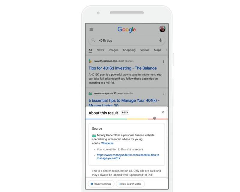 Google Search: Εμφανίζει περισσότερες πληροφορίες τις ιστοσελίδες που ετοιμάζεσαι να επισκεφθείς