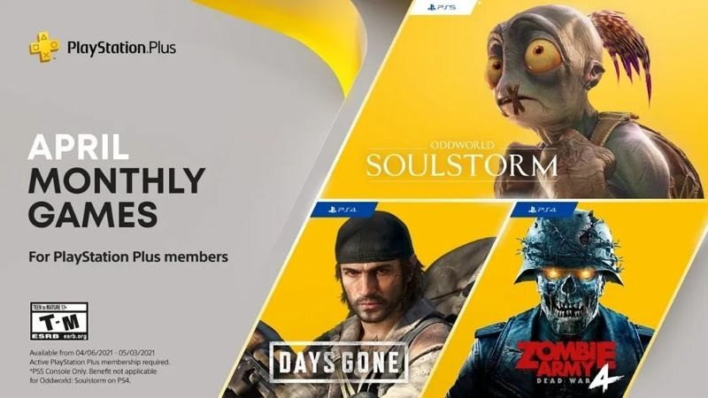 PS Plus: Απρίλιος με Days Gone και Oddworld Soulstorm! PS Plus: Απρίλιος με Days Gone και Oddworld Soulstorm!
