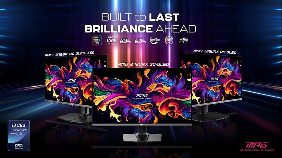 Η MSI παρουσιάζει τα πρώτα στο κόσμο monitors 27; 4K 240Hz και 27; QHD 500Hz QD-OLED