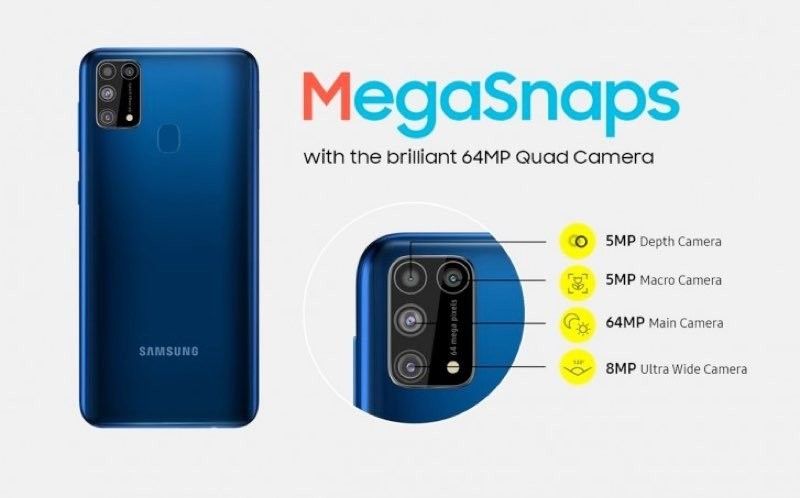 Samsung Galaxy M31: Επίσημα με οθόνη 6.4'' AMOLED FHD+, κάμερα 64MP και μπαταρία 6000mAh