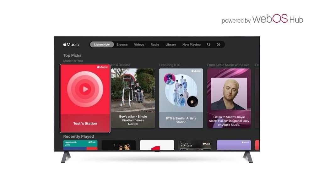 Η LG φέρνει τις εφαρμογές Apple Music, Apple TV, AirPlay και HomeKit στο νέο webOS Hub για τις τηλεοράσεις της