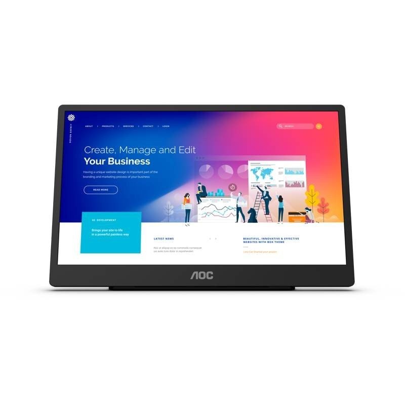 AOC 16T2: Φορητή οθόνη αφής 15.6'' FHD στα €319 AOC 16T2: Φορητή οθόνη αφής 15.6'' FHD στα €319