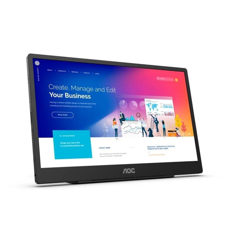 AOC 16T2: Φορητή οθόνη αφής 15.6'' FHD στα €319 AOC 16T2: Φορητή οθόνη αφής 15.6'' FHD στα €319