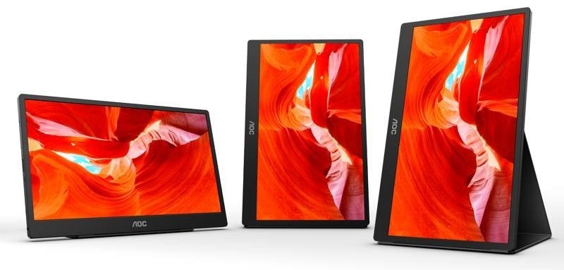 AOC 16T2: Φορητή οθόνη αφής 15.6'' FHD στα €319 AOC 16T2: Φορητή οθόνη αφής 15.6'' FHD στα €319