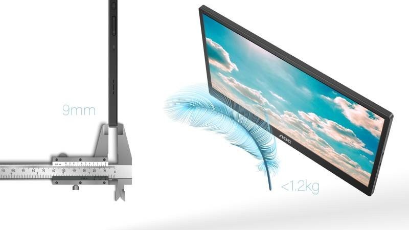 AOC 16T2: Φορητή οθόνη αφής 15.6'' FHD στα €319 AOC 16T2: Φορητή οθόνη αφής 15.6'' FHD στα €319