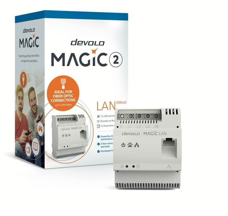 devolo Magic 2 LAN DINrail: Γρήγορο Internet μέσω κάθε πρίζας devolo Magic 2 LAN DINrail: Γρήγορο Internet μέσω κάθε πρίζας